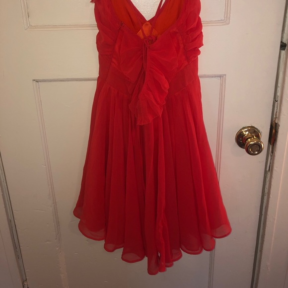 Red flowy dress - Picture 5 of 5